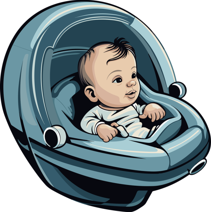 ai generated baby seat car cartoon 8307247