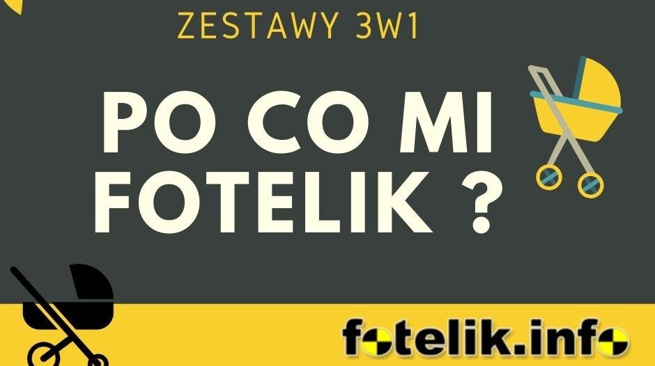 Zdjęcie przedstawia Po co mi fotelik, jeżeli kupuję zestaw 3in1?