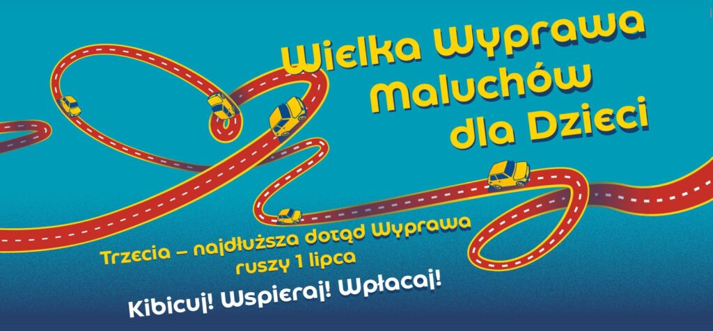 Zdjęcie przedstawia fotelik.info.pl – patronem merytorycznym Wielkiej Wyprawy Maluchów!