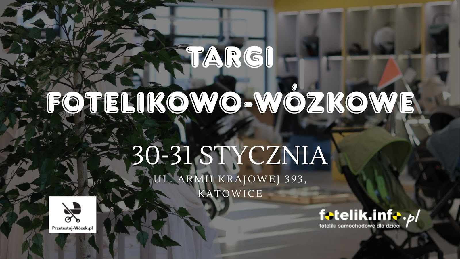 Zdjęcie przedstawia Wielkie Targi Fotelikowo-Wózkowe w Katowicach! Eksperci, nowości i testy w jeden weekend