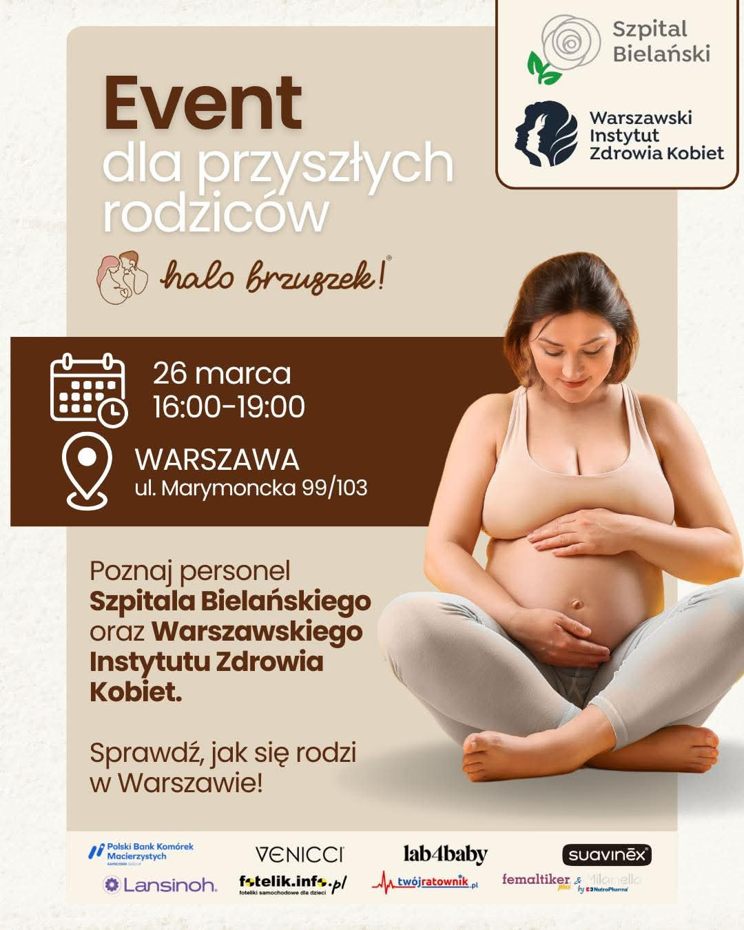 Zdjęcie przedstawia fotelik.info.pl na evencie Halo Brzuszek w Warszawie!