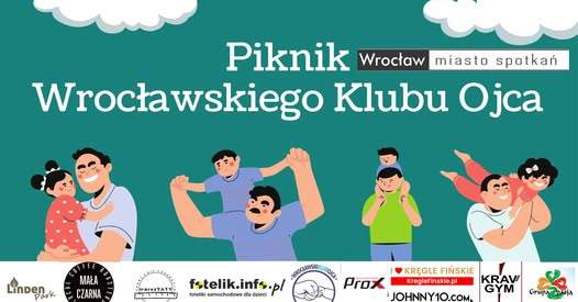 Zdjęcie przedstawia Rodzinny piknik Wrocławskiego Klubu Ojca zaprasza na wydarzenie! Można wygrać… fotelik samochodowy!