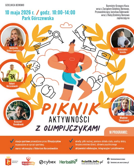 Zdjęcie przedstawia Fotelik.info.pl na “Pikniku Aktywności z Olimpijczykami” już w najbliższą niedzielę!