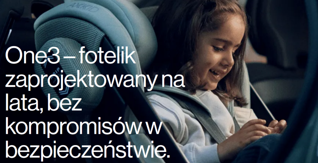 Zdjęcie przedstawia Foteliki AXKID- szwedzkie bezpieczeństwo dla Twojego dziecka. Który model wybrać?