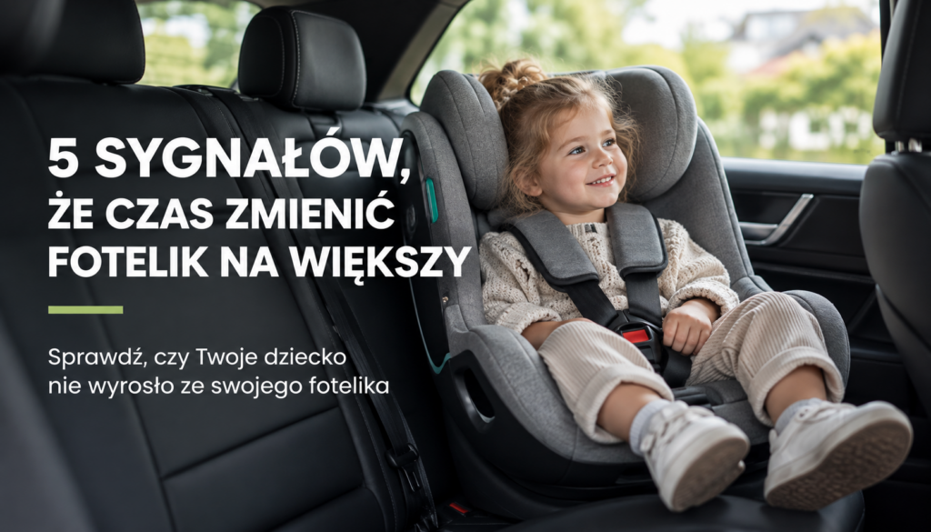 Zdjęcie przedstawia 5 sygnałów, że&nbsp;czas zmienić fotelik na&nbsp;większy