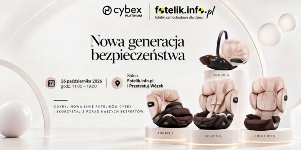 Zdjęcie przedstawia Dzień z&nbsp;marką CYBEX w&nbsp;fotelik.info.pl – poznaj nową linię fotelików CYBEX S&nbsp;LINE!